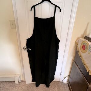 Oversized wide leg overalls